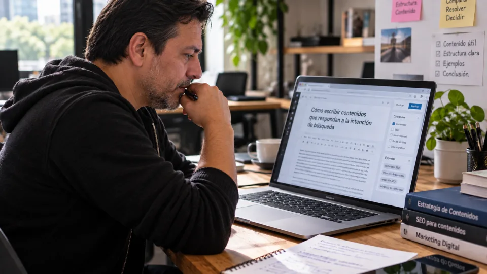 La intención de búsqueda orienta el enfoque, la estructura y la profundidad de cada contenido SEO.